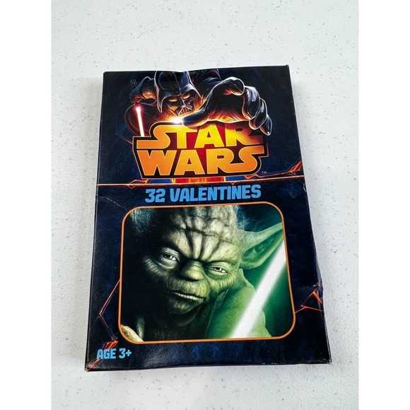 Paper Magic Group Other - Paper Magic‎ Group Star Wars Jedi Yoda and Darth Vader Game 32 Valentine's Cards